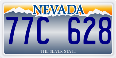 NV license plate 77C628