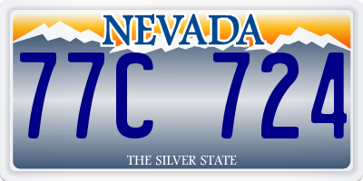 NV license plate 77C724