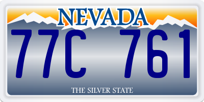 NV license plate 77C761