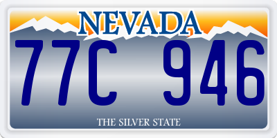 NV license plate 77C946
