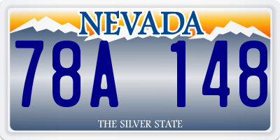 NV license plate 78A148