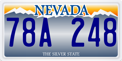 NV license plate 78A248