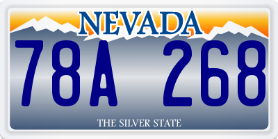 NV license plate 78A268