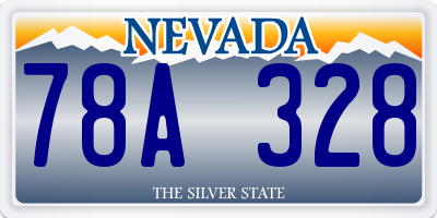 NV license plate 78A328
