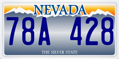 NV license plate 78A428