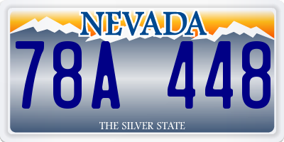 NV license plate 78A448