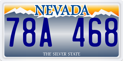NV license plate 78A468