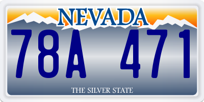 NV license plate 78A471