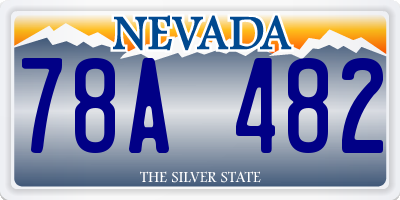 NV license plate 78A482