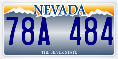NV license plate 78A484