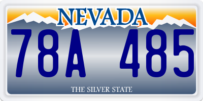 NV license plate 78A485