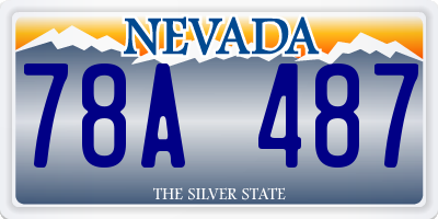 NV license plate 78A487