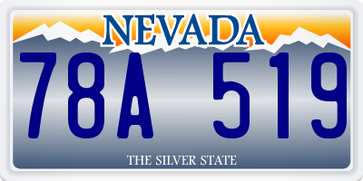 NV license plate 78A519