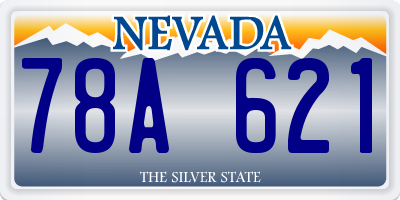 NV license plate 78A621