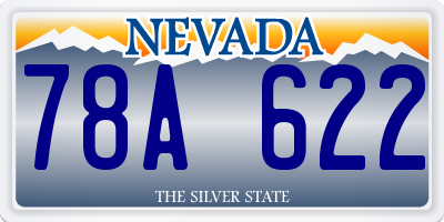 NV license plate 78A622