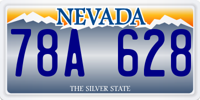 NV license plate 78A628