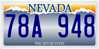 NV license plate 78A948