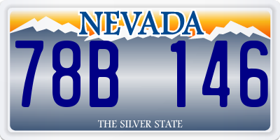 NV license plate 78B146