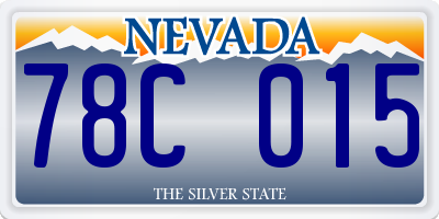 NV license plate 78C015