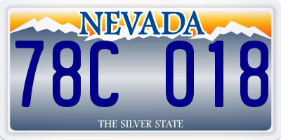 NV license plate 78C018