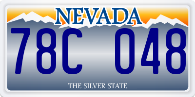 NV license plate 78C048