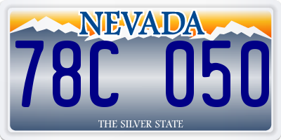 NV license plate 78C050