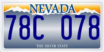 NV license plate 78C078