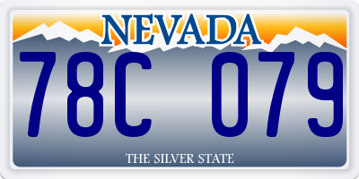 NV license plate 78C079