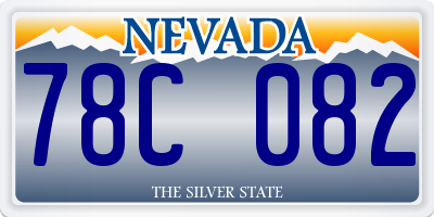 NV license plate 78C082