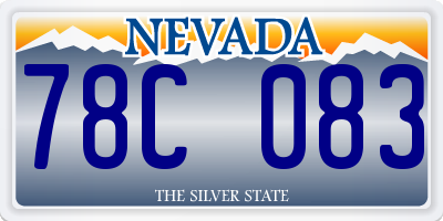 NV license plate 78C083