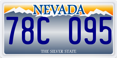 NV license plate 78C095