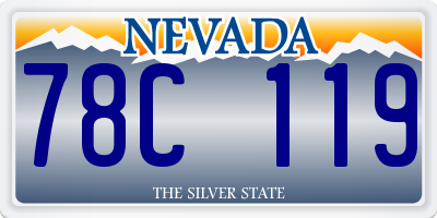 NV license plate 78C119