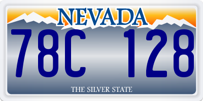 NV license plate 78C128