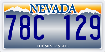 NV license plate 78C129