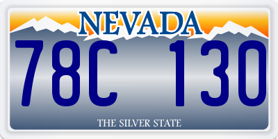 NV license plate 78C130