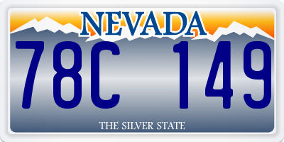 NV license plate 78C149