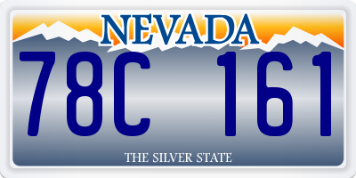 NV license plate 78C161