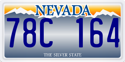 NV license plate 78C164