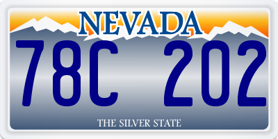 NV license plate 78C202