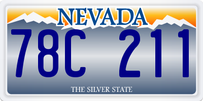 NV license plate 78C211