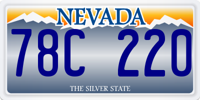 NV license plate 78C220