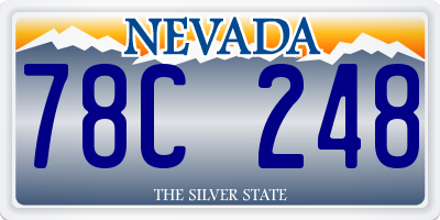 NV license plate 78C248