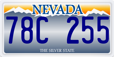 NV license plate 78C255