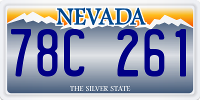 NV license plate 78C261