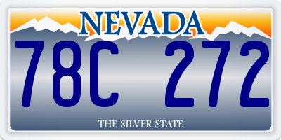NV license plate 78C272