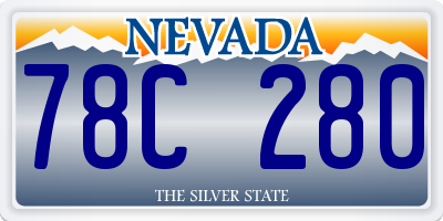 NV license plate 78C280