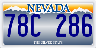 NV license plate 78C286