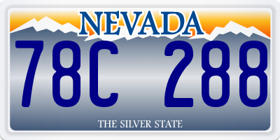 NV license plate 78C288