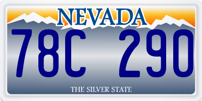 NV license plate 78C290