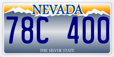 NV license plate 78C400